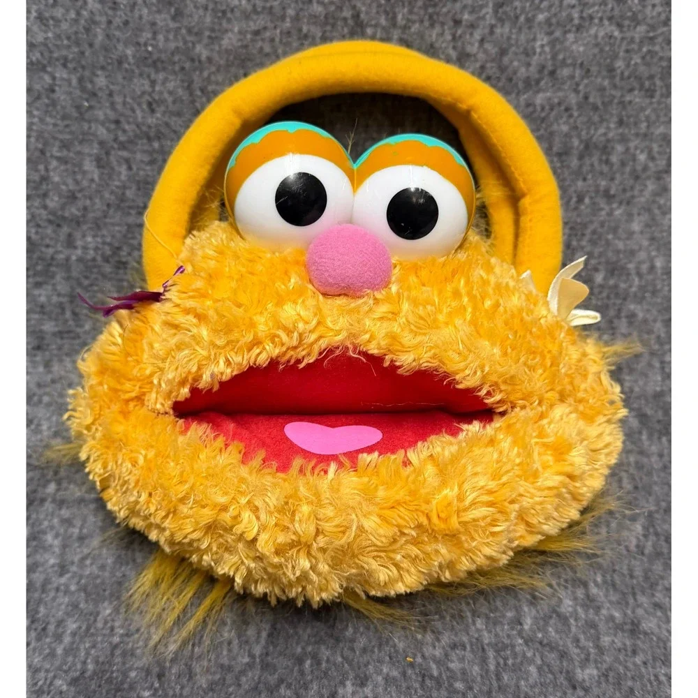Sesame Street Zoe Orange Plush Character Handbag Purse Vintage 2003 C4069